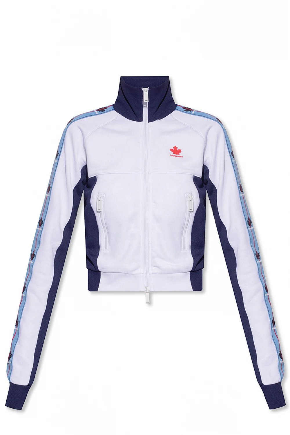Sweatshirt with standing collar