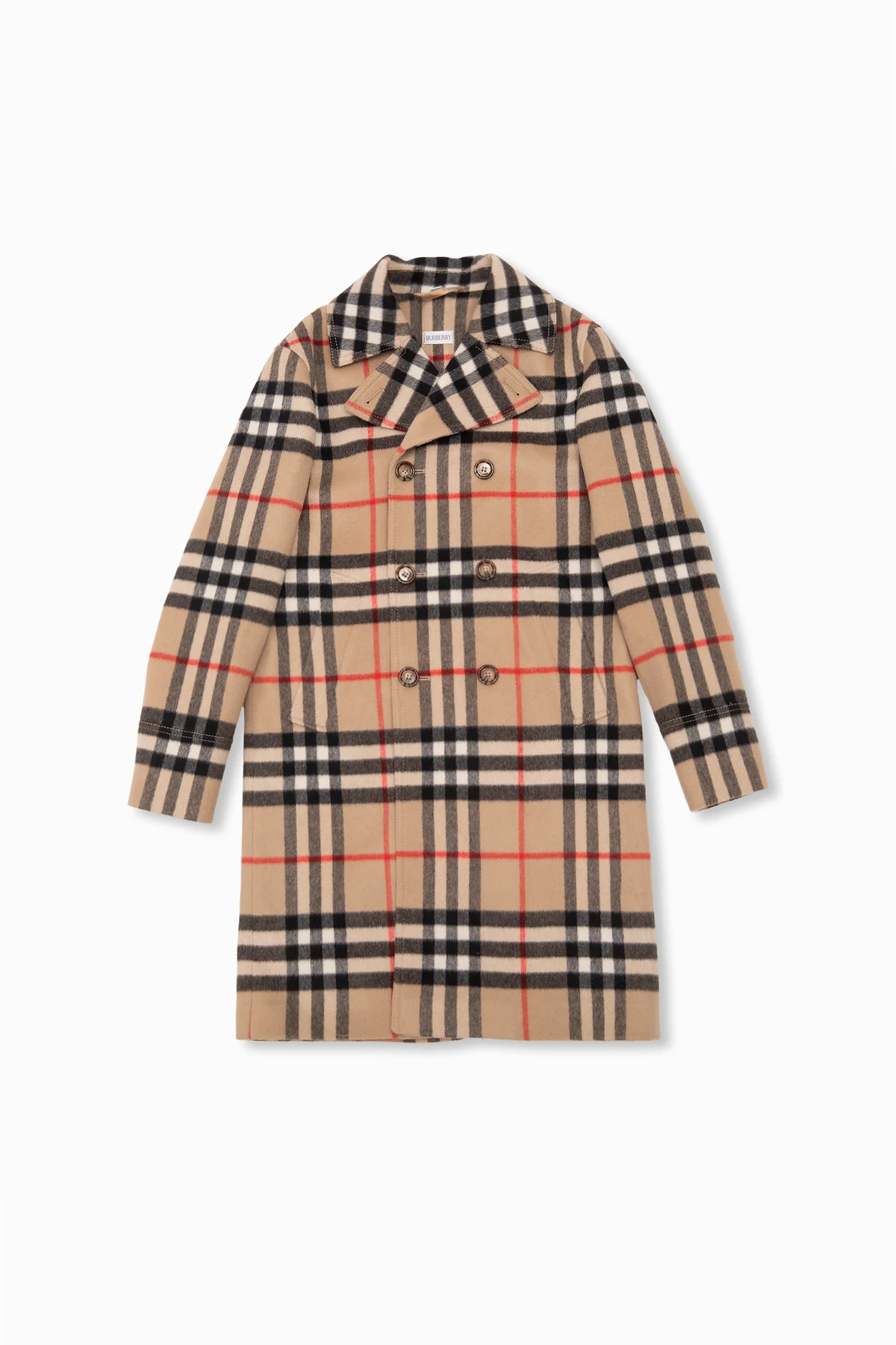 Checked coat