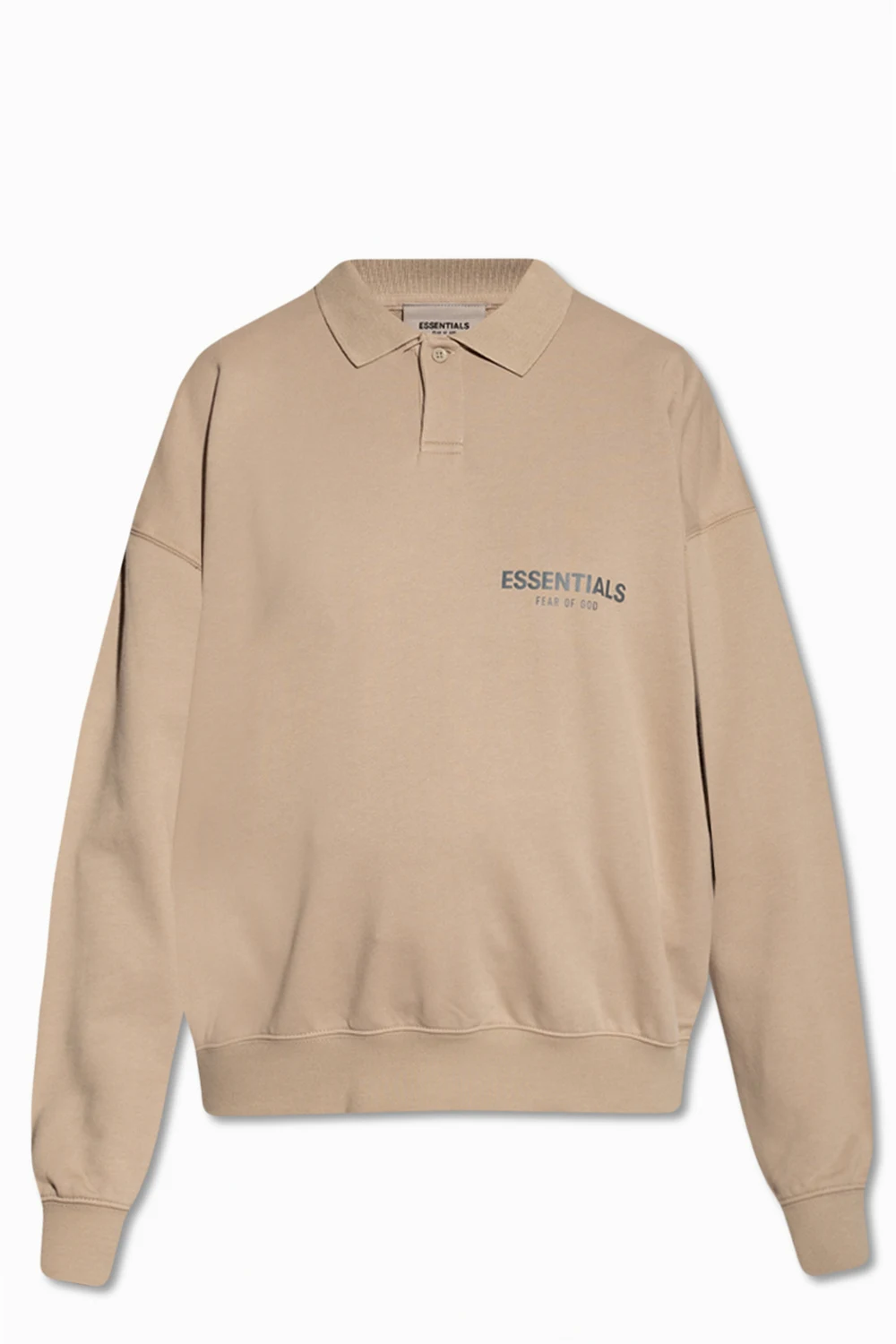 Polo-style sweatshirt