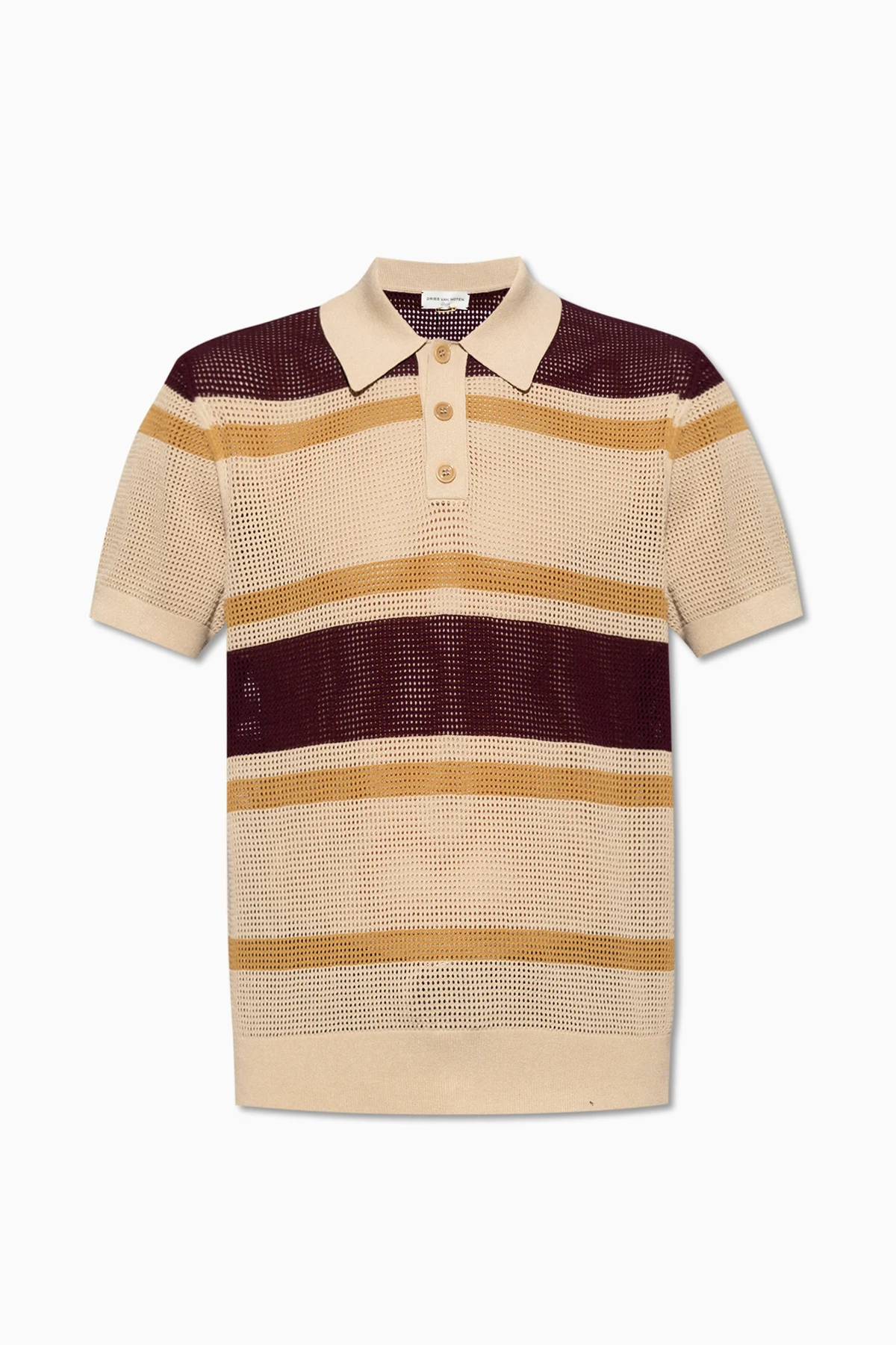 Perforated polo shirt