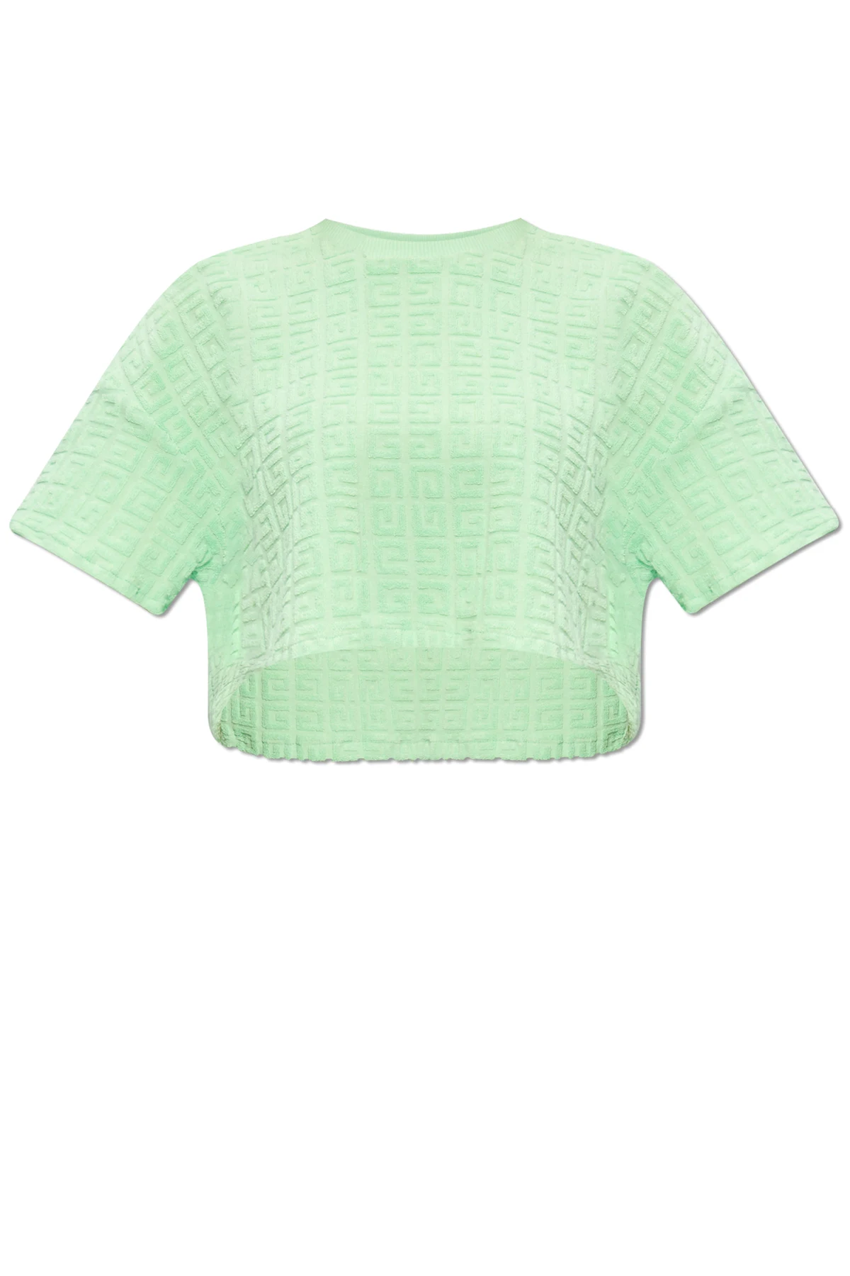 T-shirt z materiału typu ‘frotte’