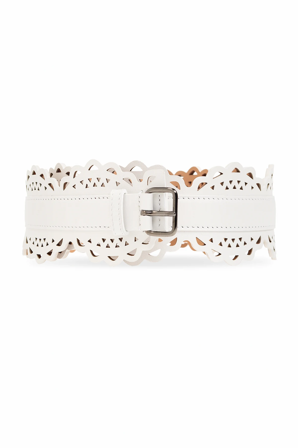 Leather waist belt