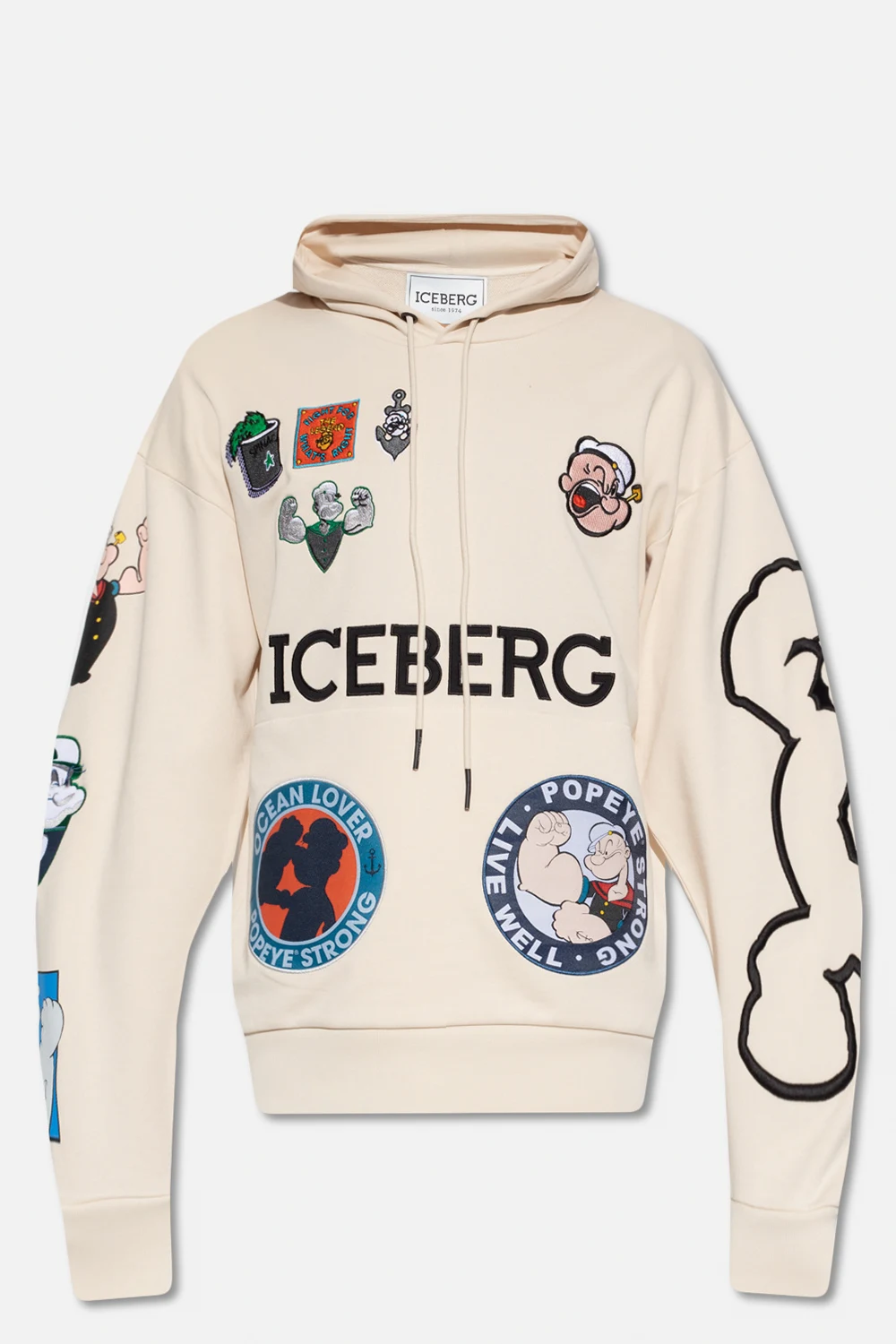 Hoodie with patches
