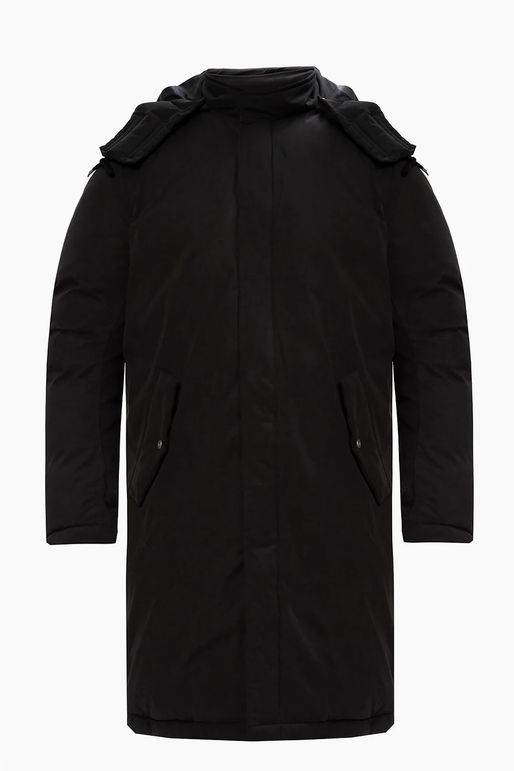 Puchowy płaszcz z kapturem 'Elm'