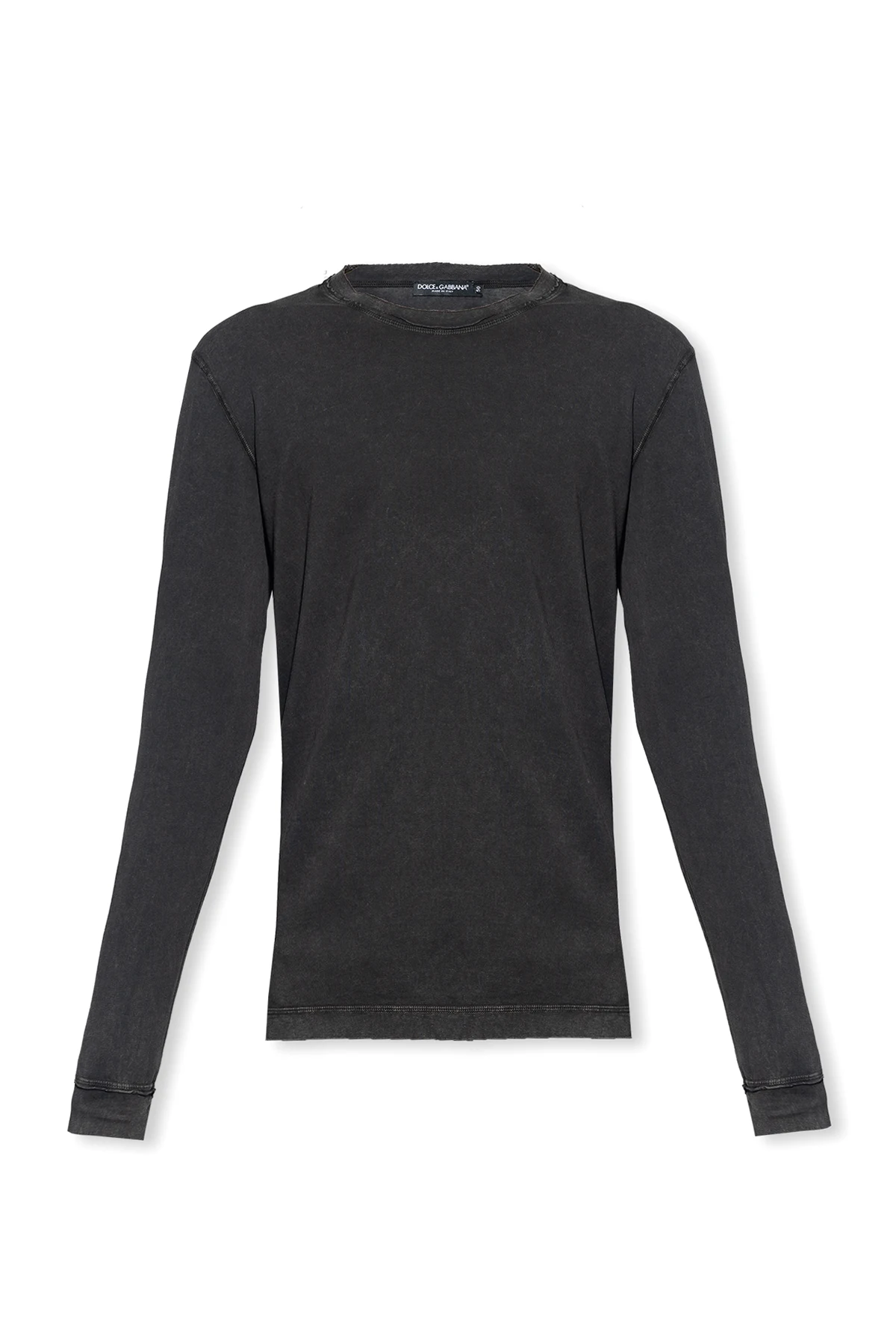 T-shirt with worn effect