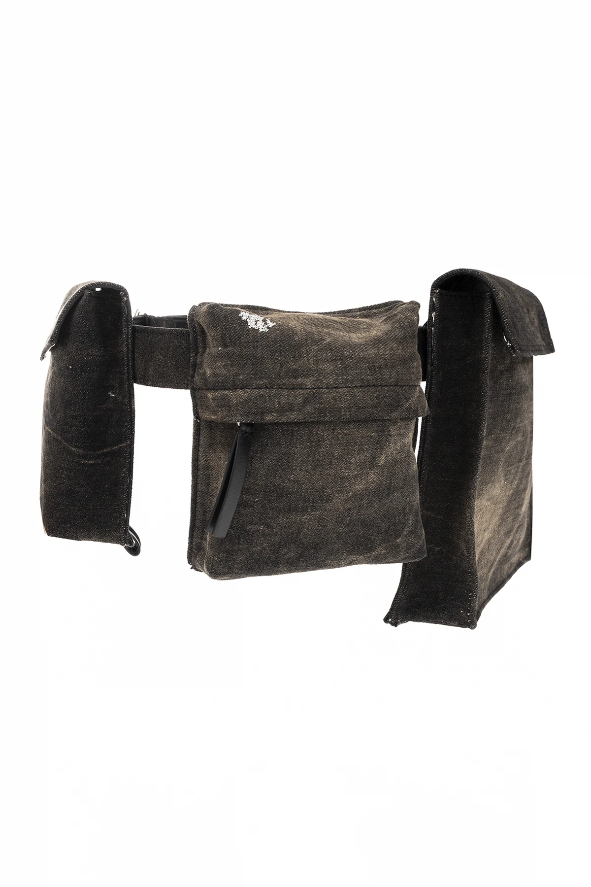 Belt with three pouches