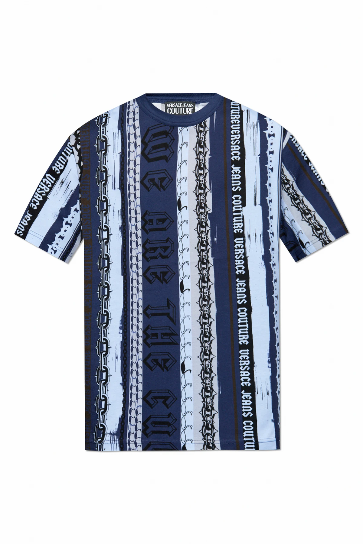 NAVY BLUE Patterned T-shirt