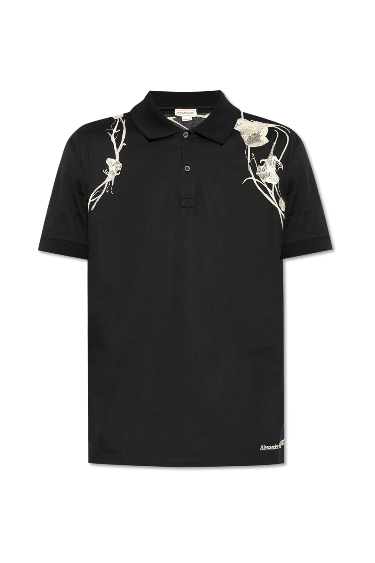 Polo mit besticktem Muster