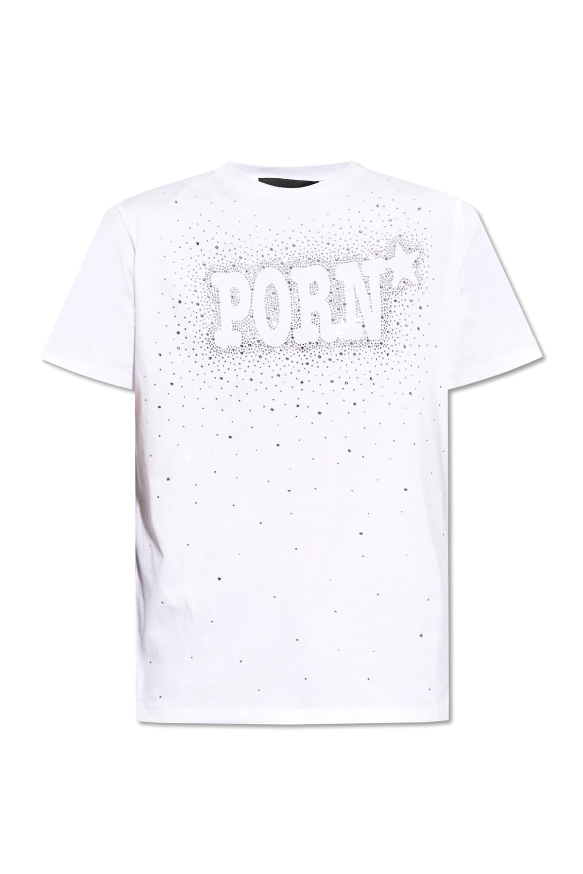 T-shirt z połyskującymi kryształami