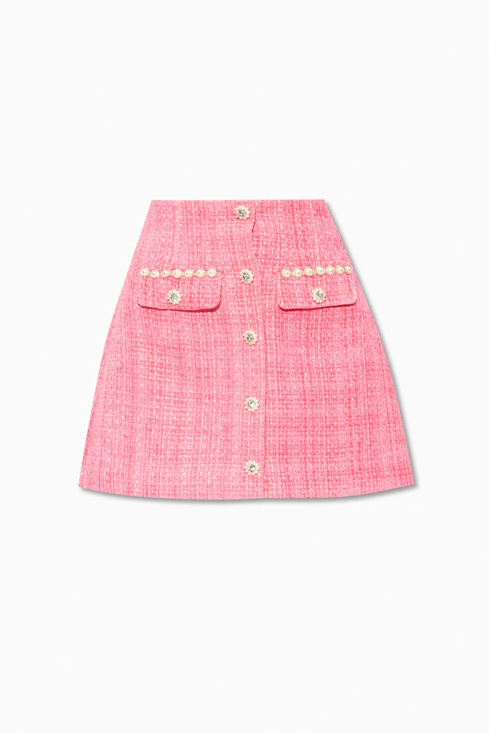 Skirt with decorative buttons
