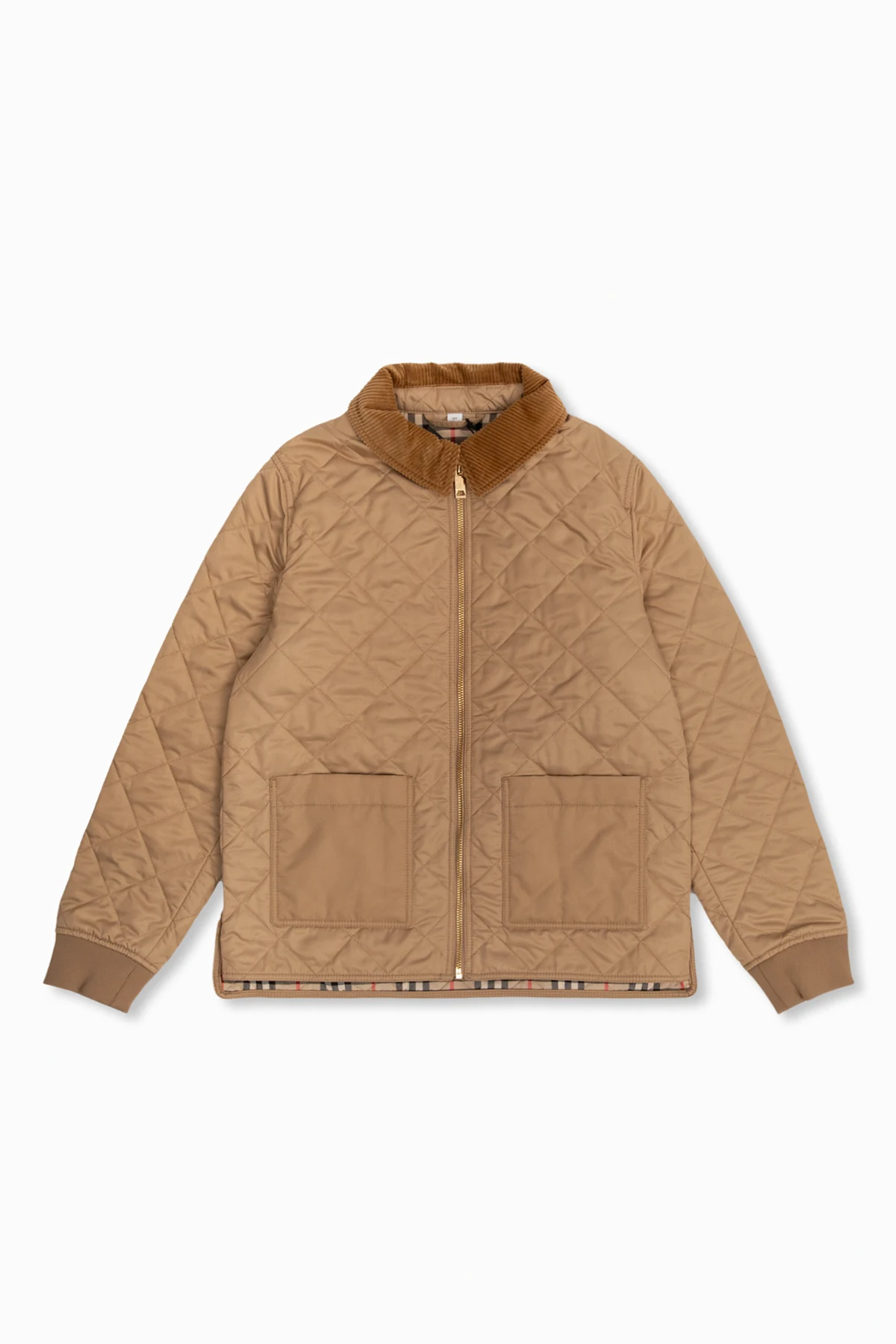 beige Quilted jacket