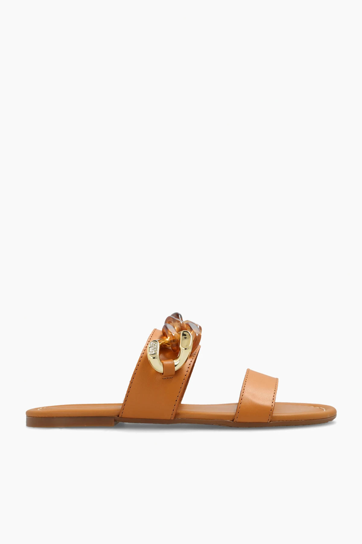 ‘Monyca’ leather slides