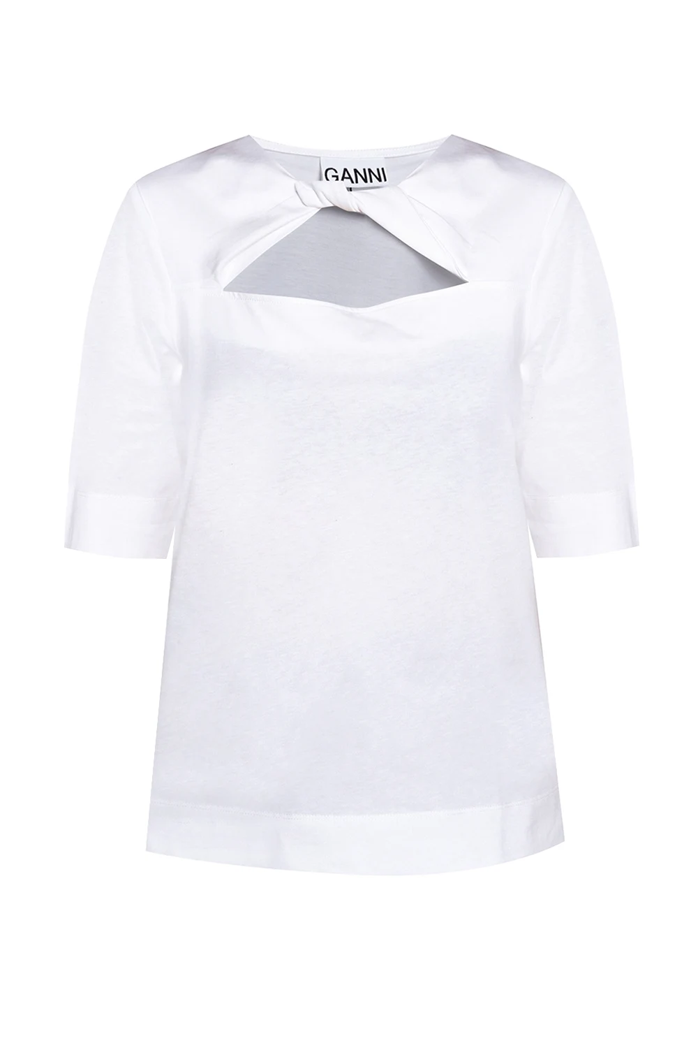 T-shirt with cut-out