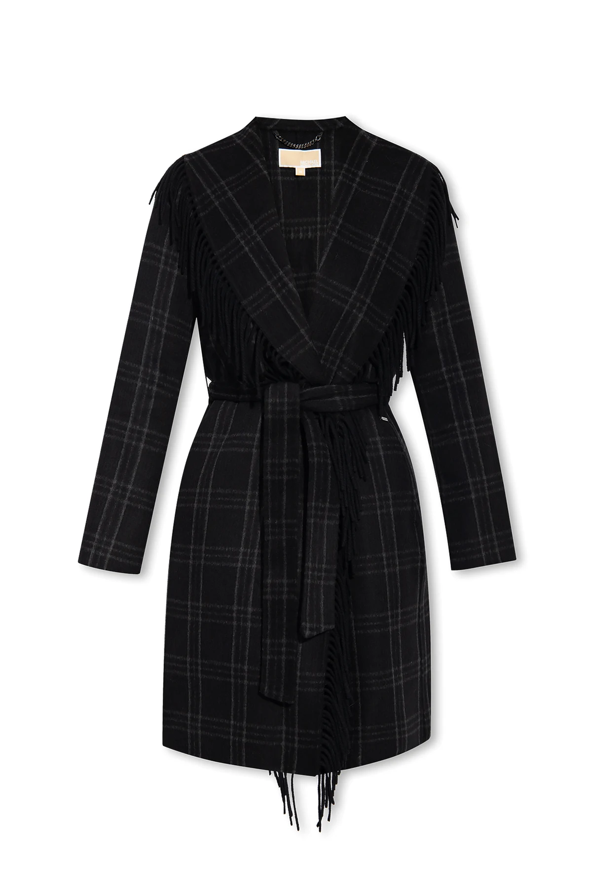 Checked coat