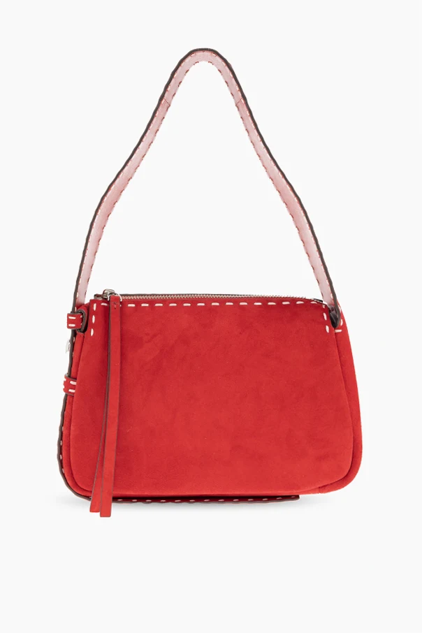 CZERWONY Torba na ramię ‘Romy Pick Stitch Small’