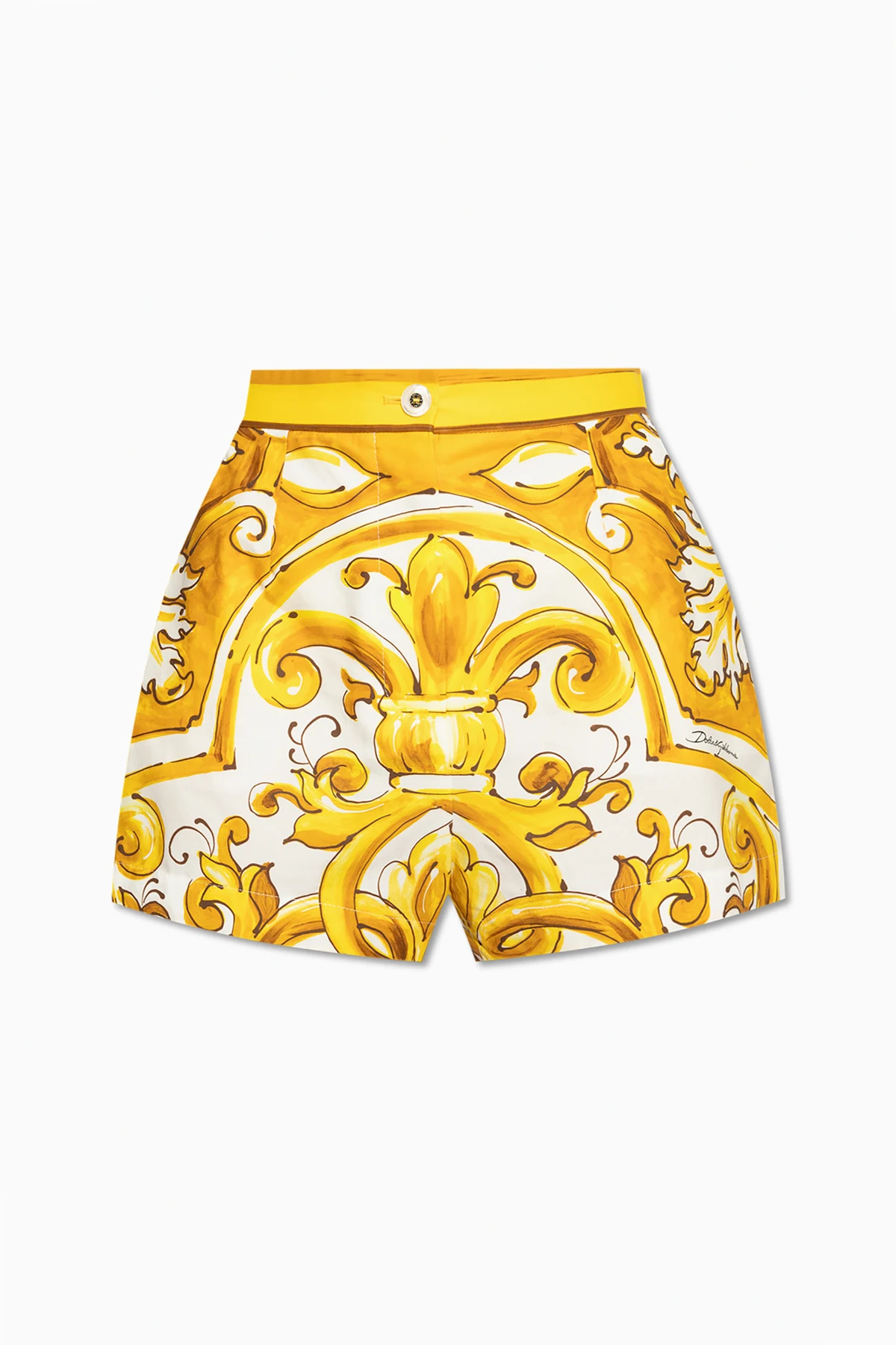 Shorts with 'Majolica' print