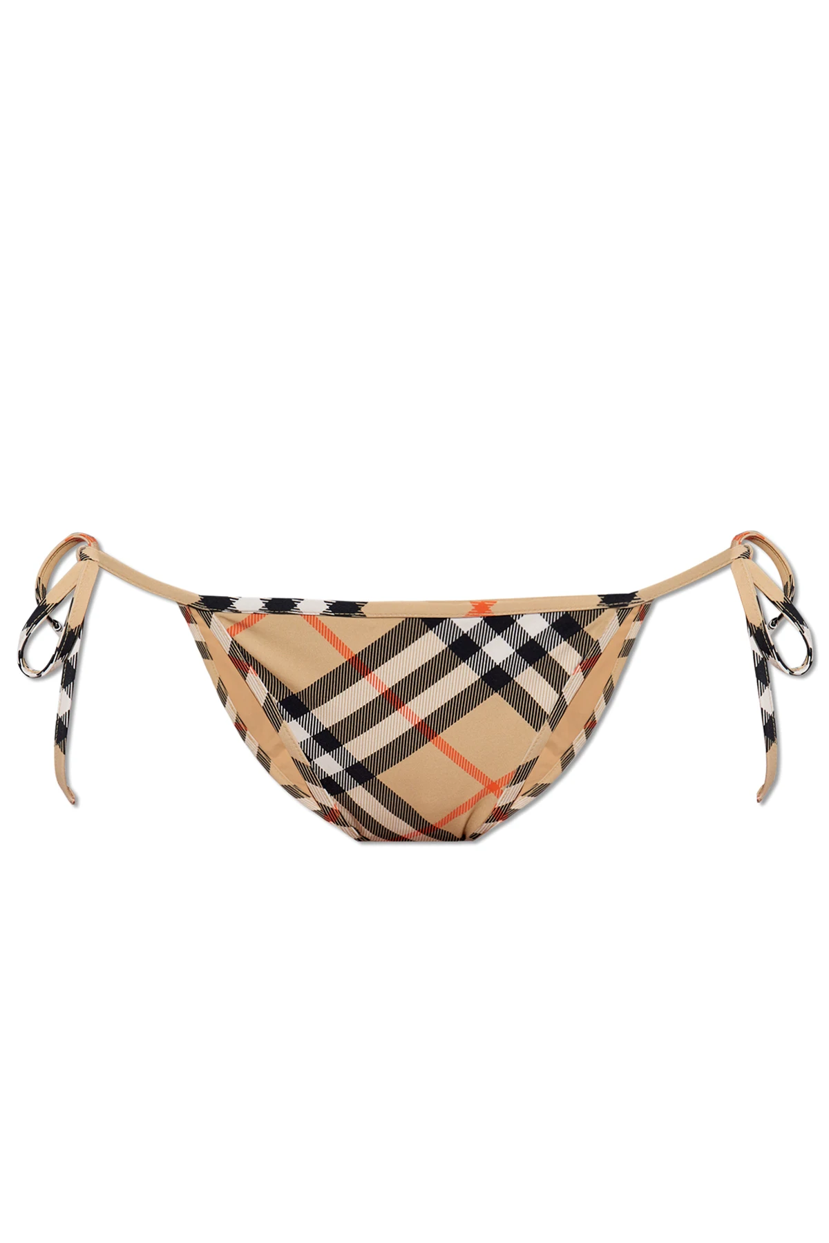 beige Tie-side bikini bottoms