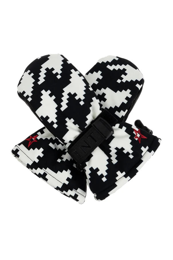 CZARNY Rękawice z logo