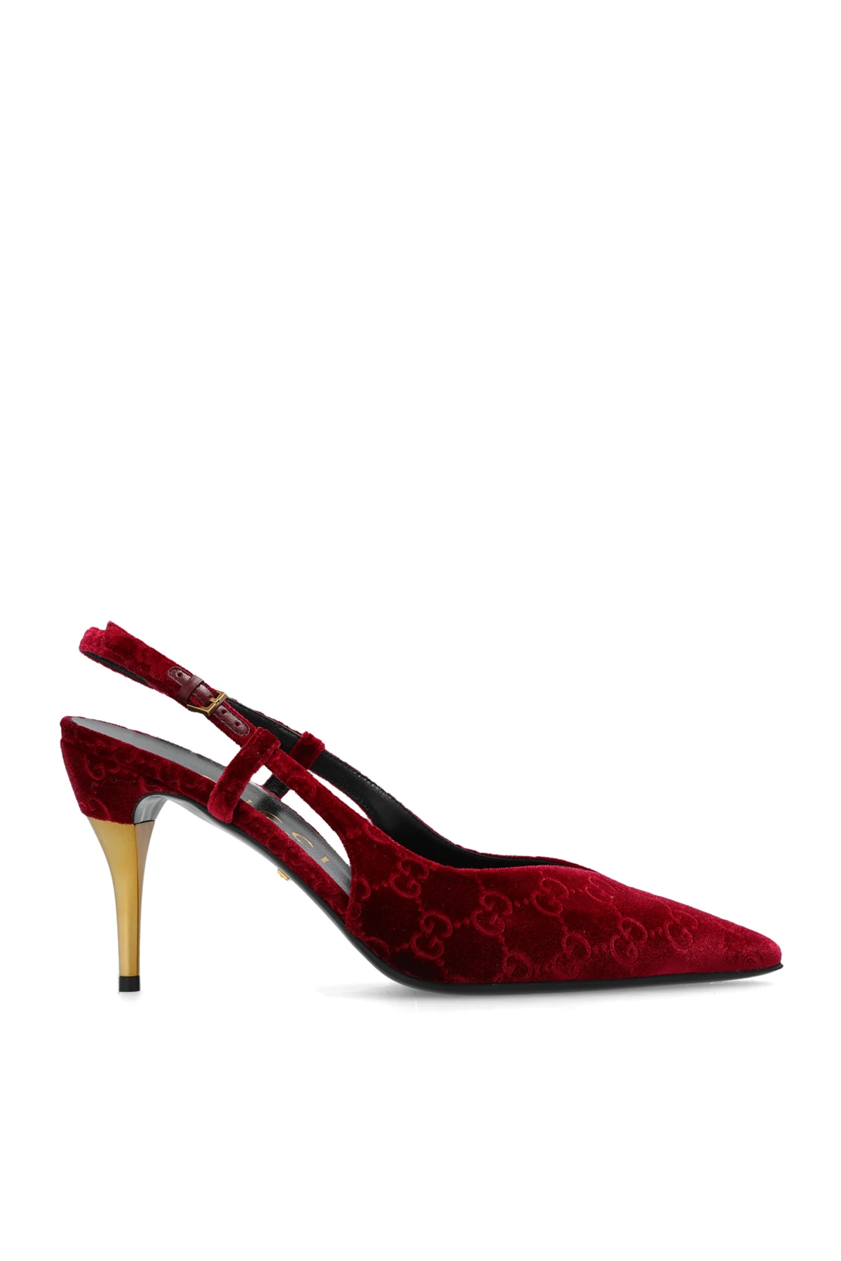 BORDO Aksamitne buty na obcasie