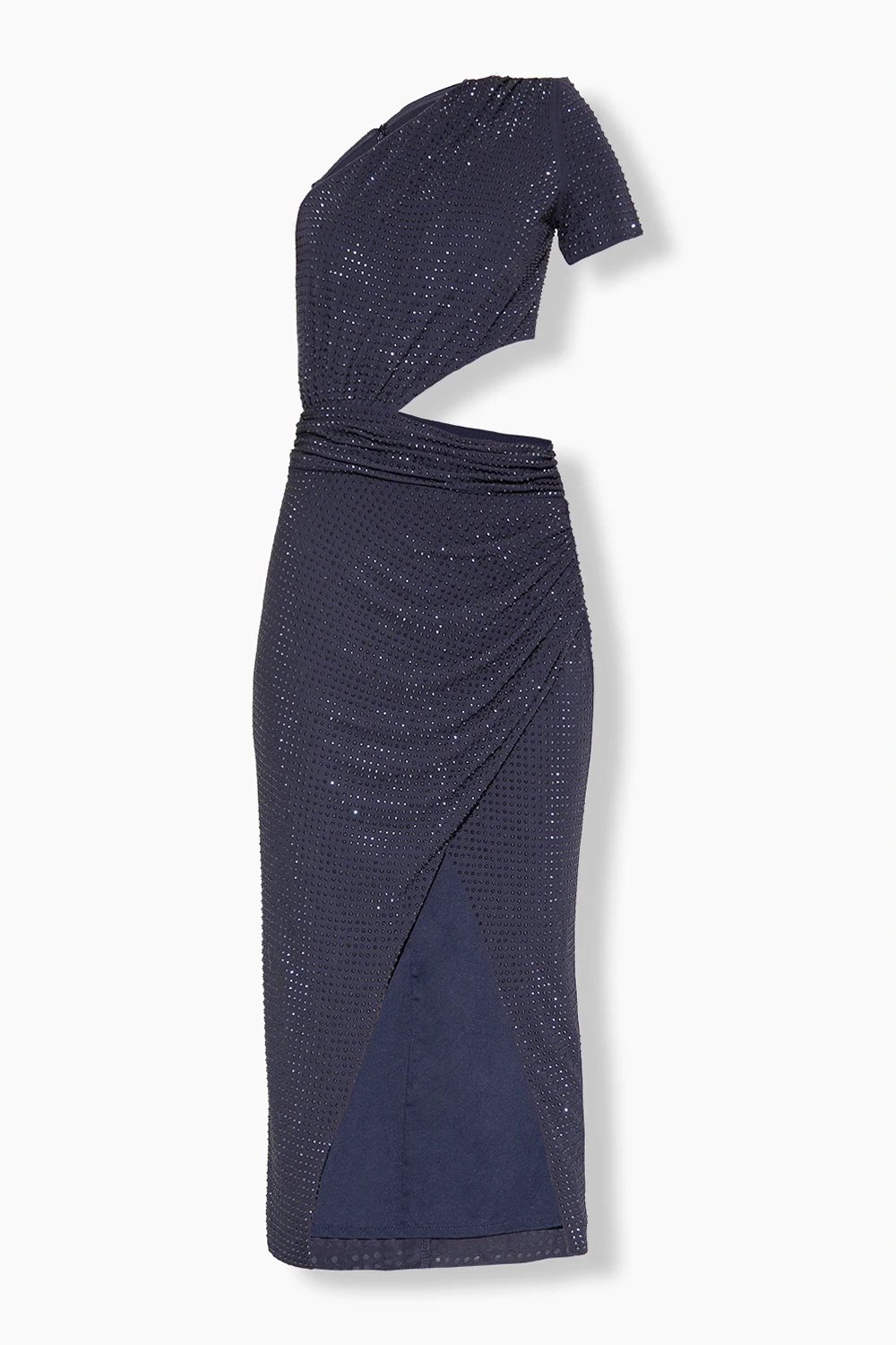 Dress with denuded shoulder