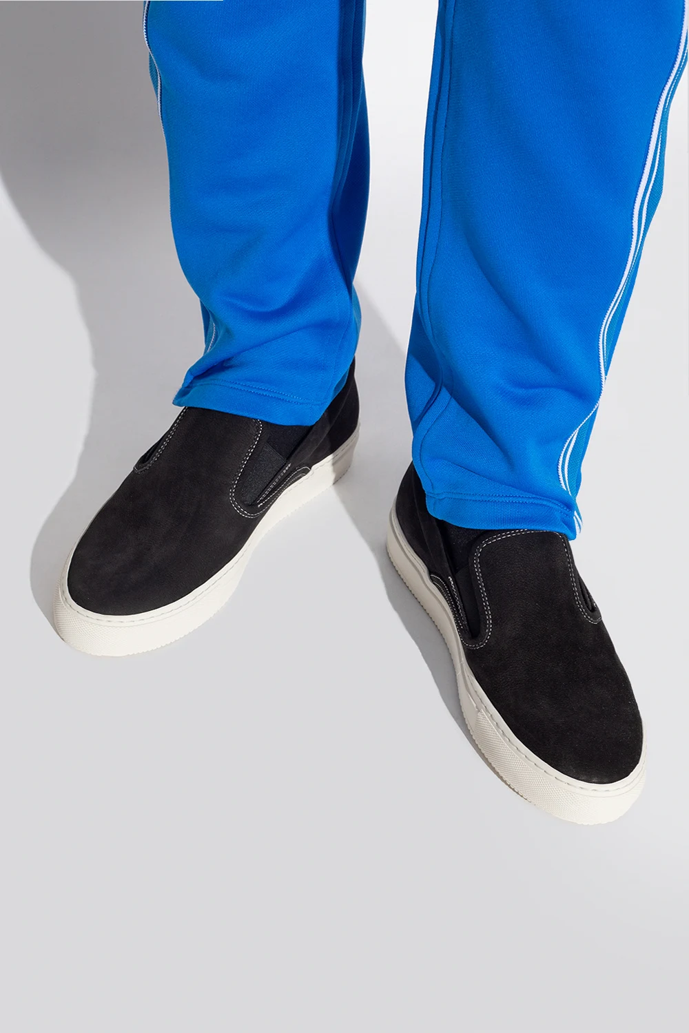 Leather slip-on shoes