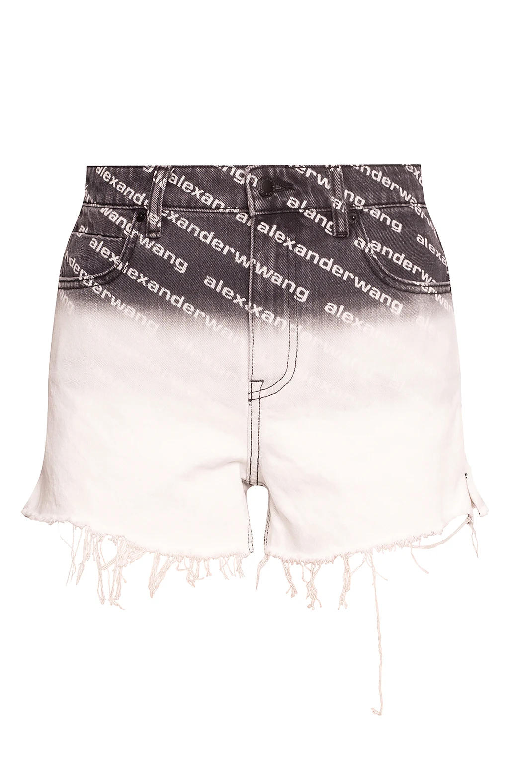 Denim shorts with logo