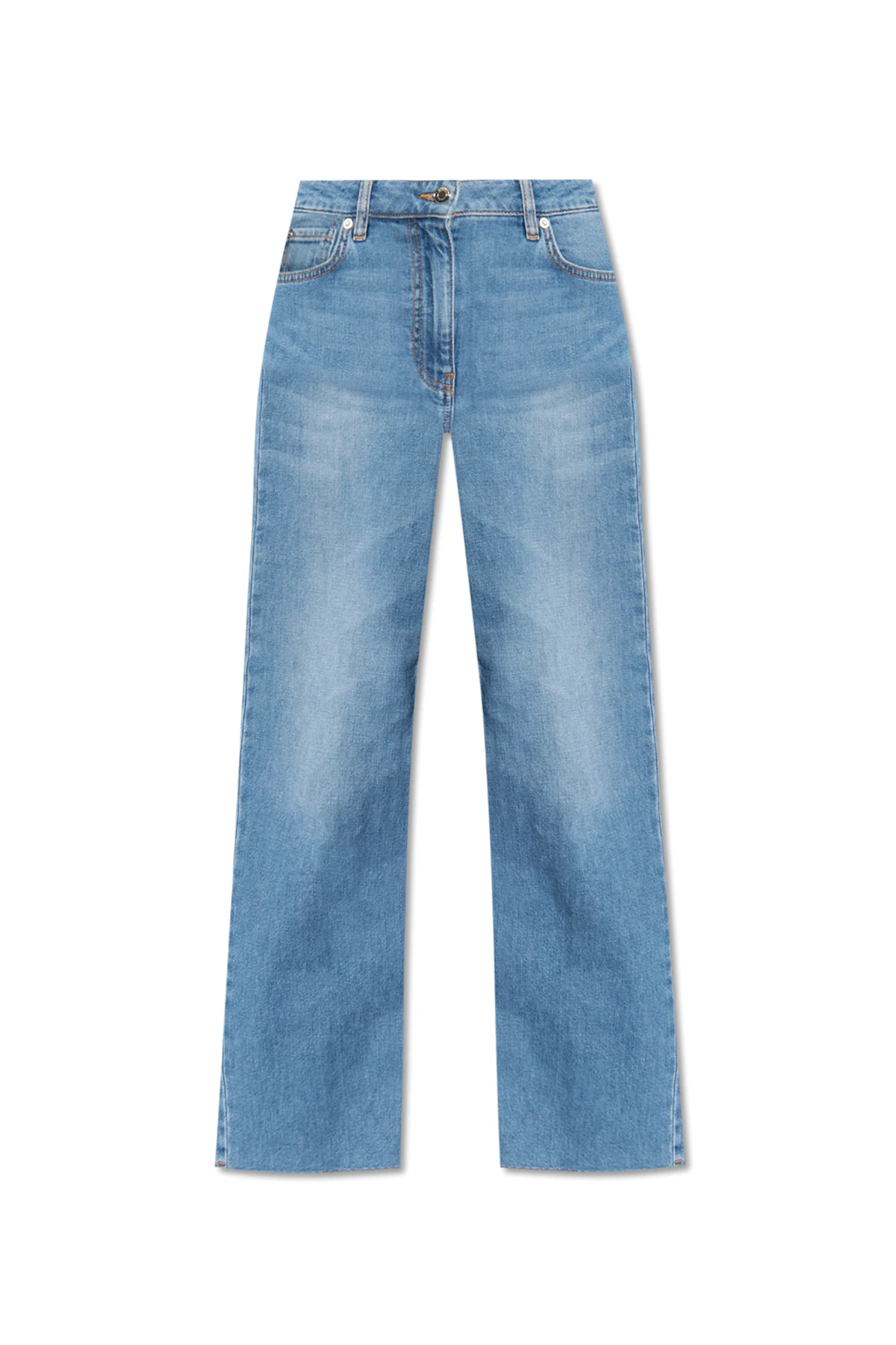 Jeans with straight legs