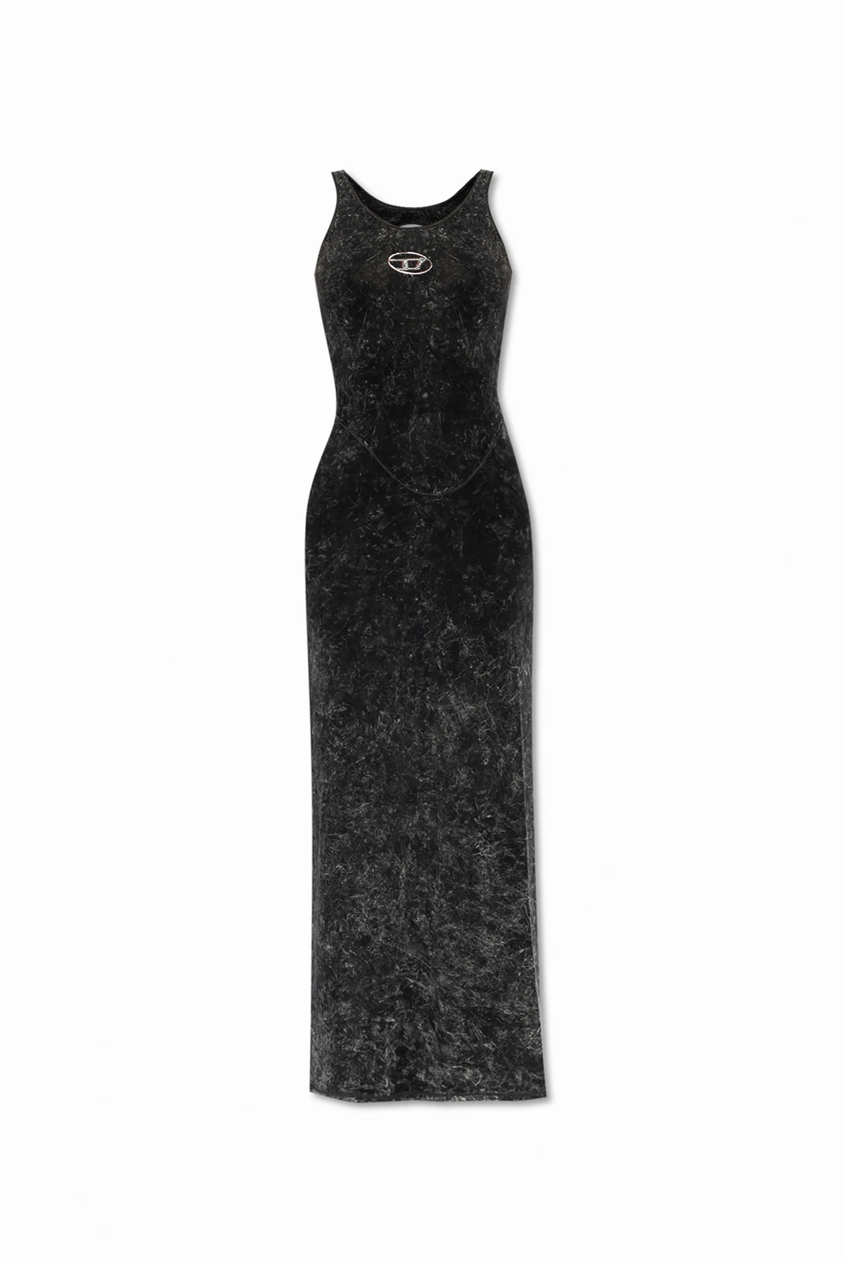 BLACK Long dress `D-AVENA-P1`