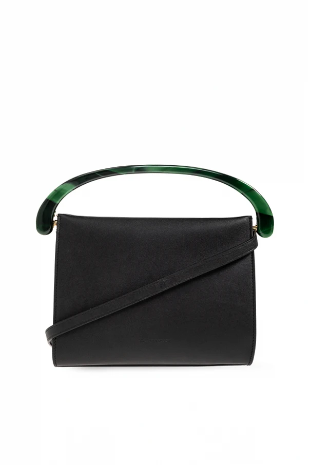 SCHWARZ Lederhandtasche