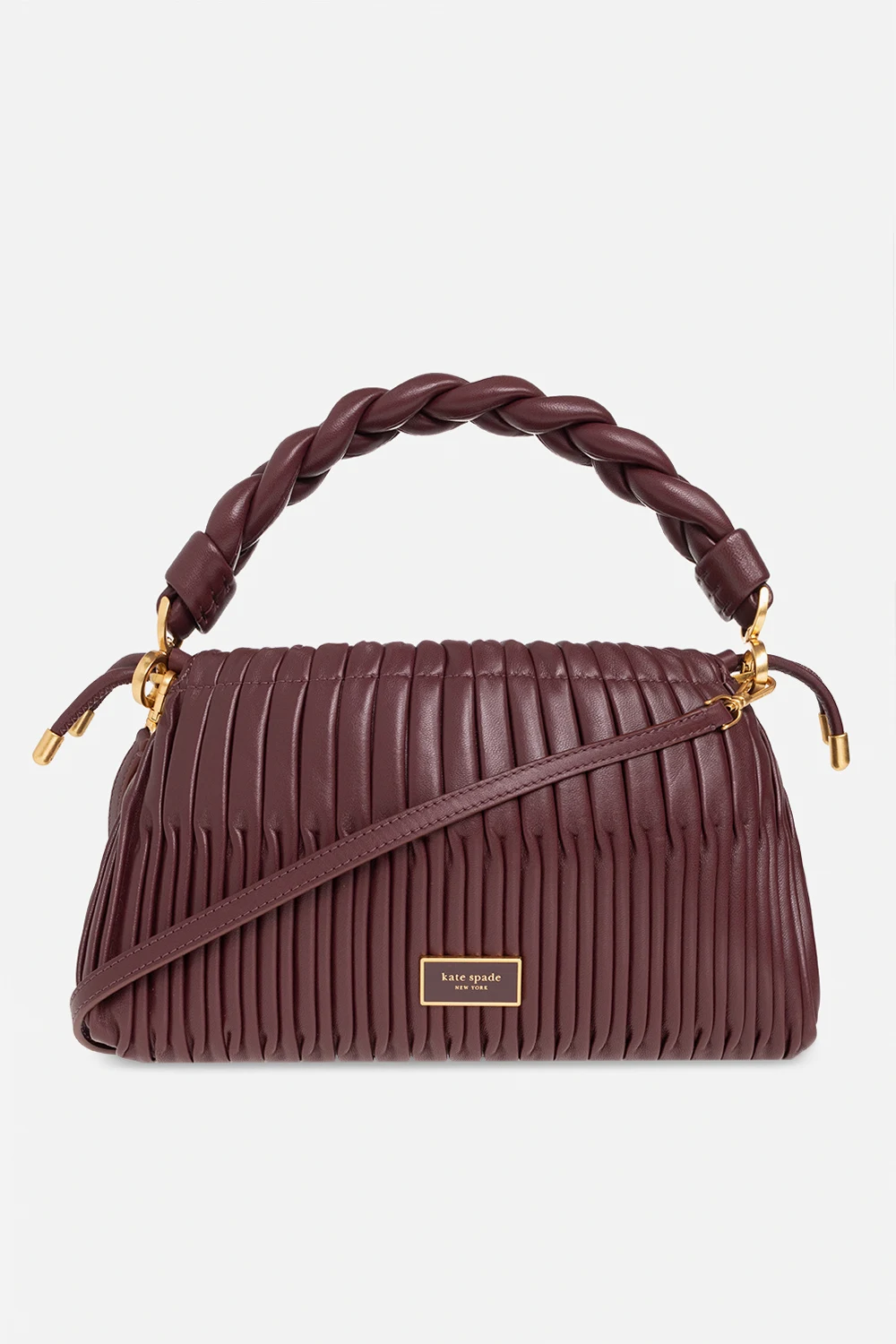 Pleated shoulder bag
