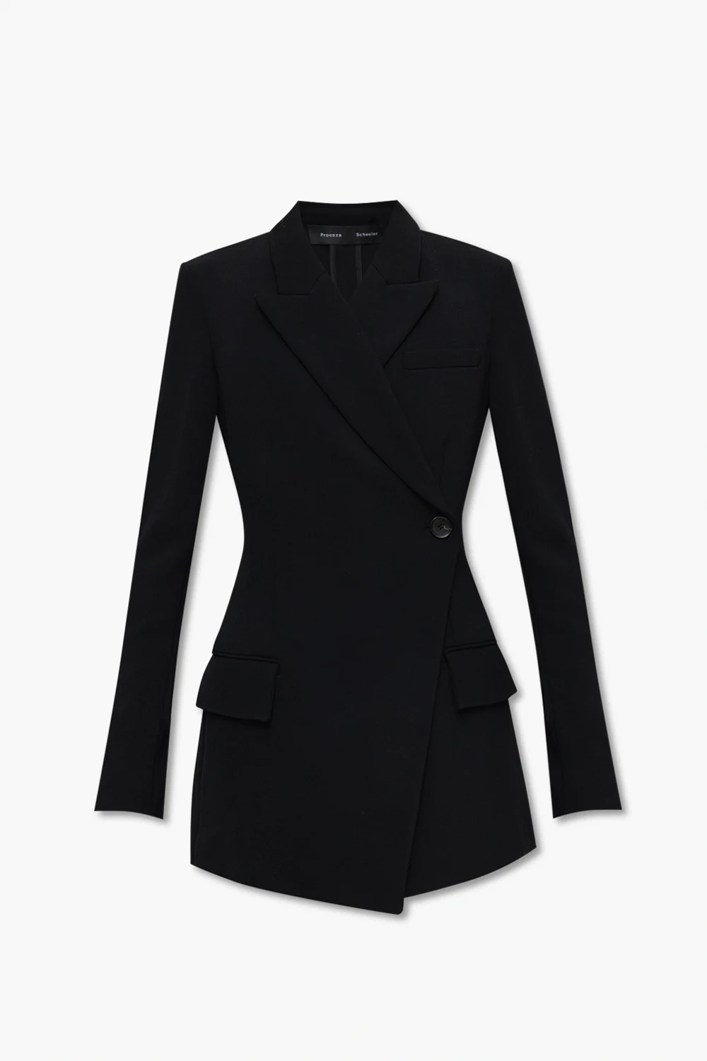 Blazer with peak lapels