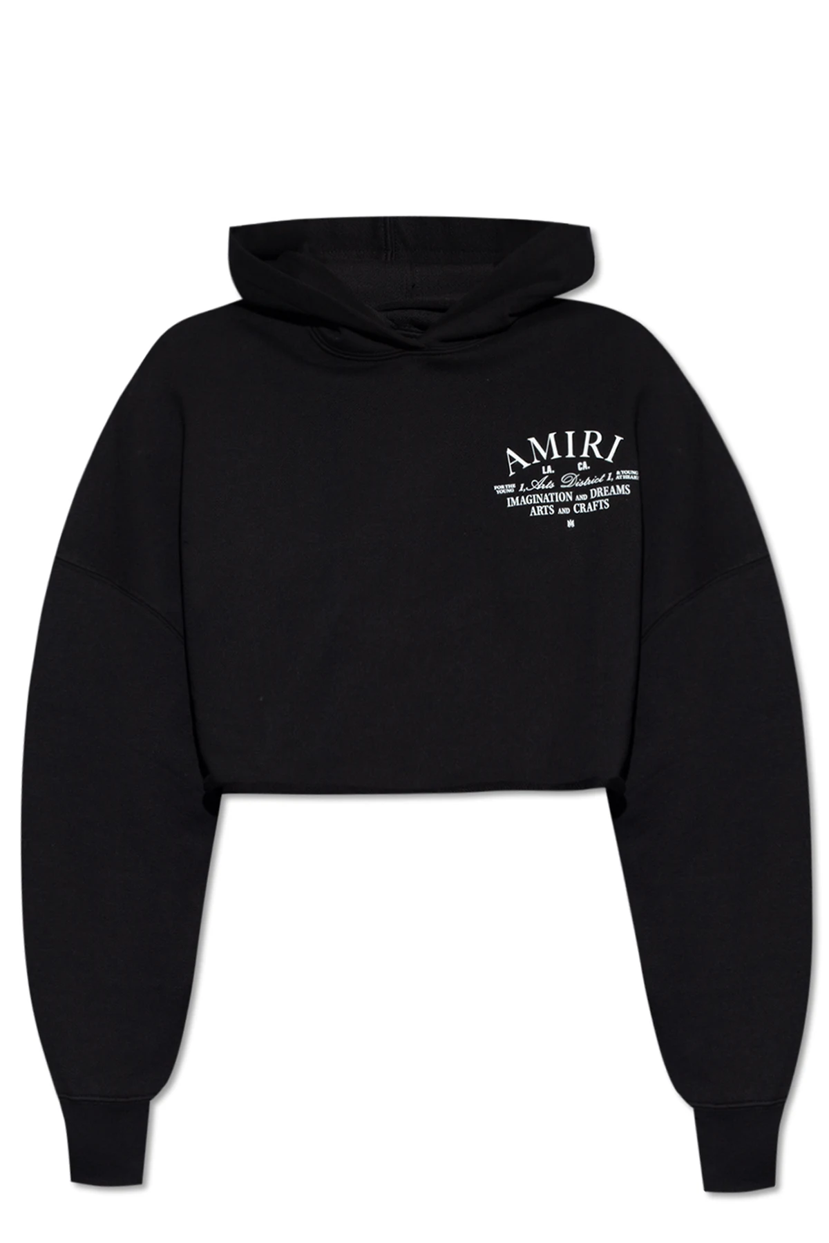 Cropped hoodie with logo