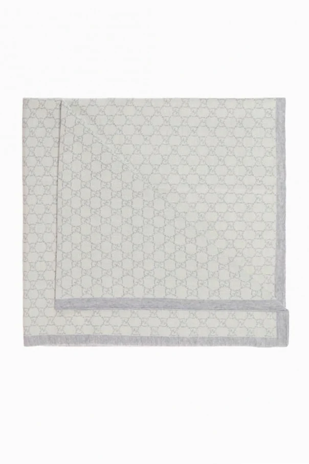 GRAU Logo-embroidered blanket