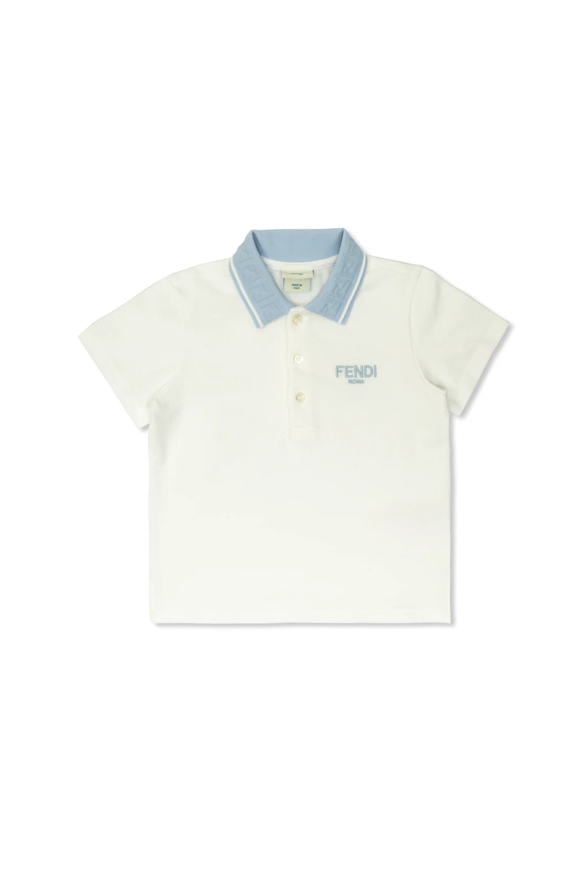 WHITE Polo with embroidered logo