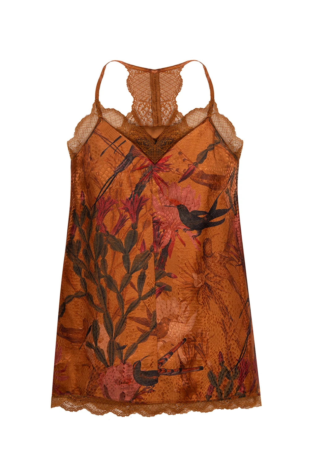 ‘Seinie’ patterned camisole top