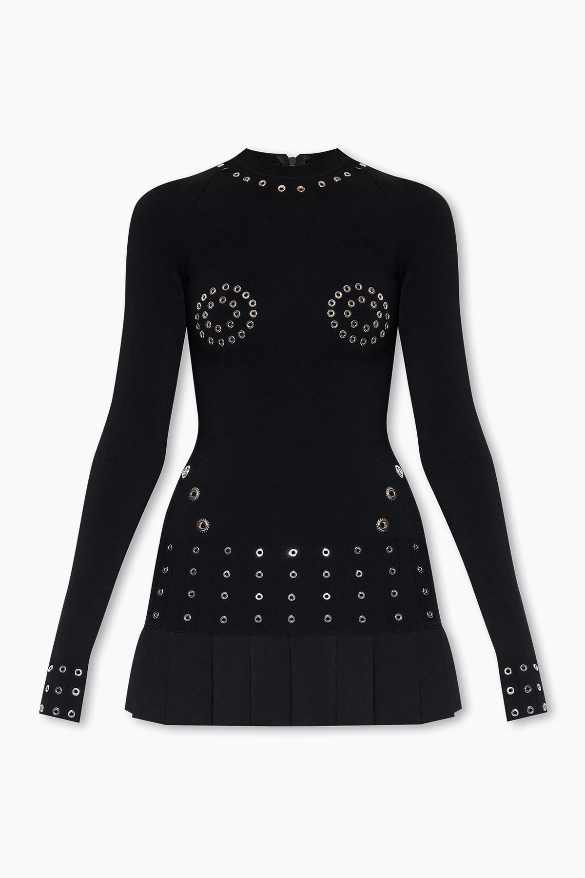 Dress with brass rings