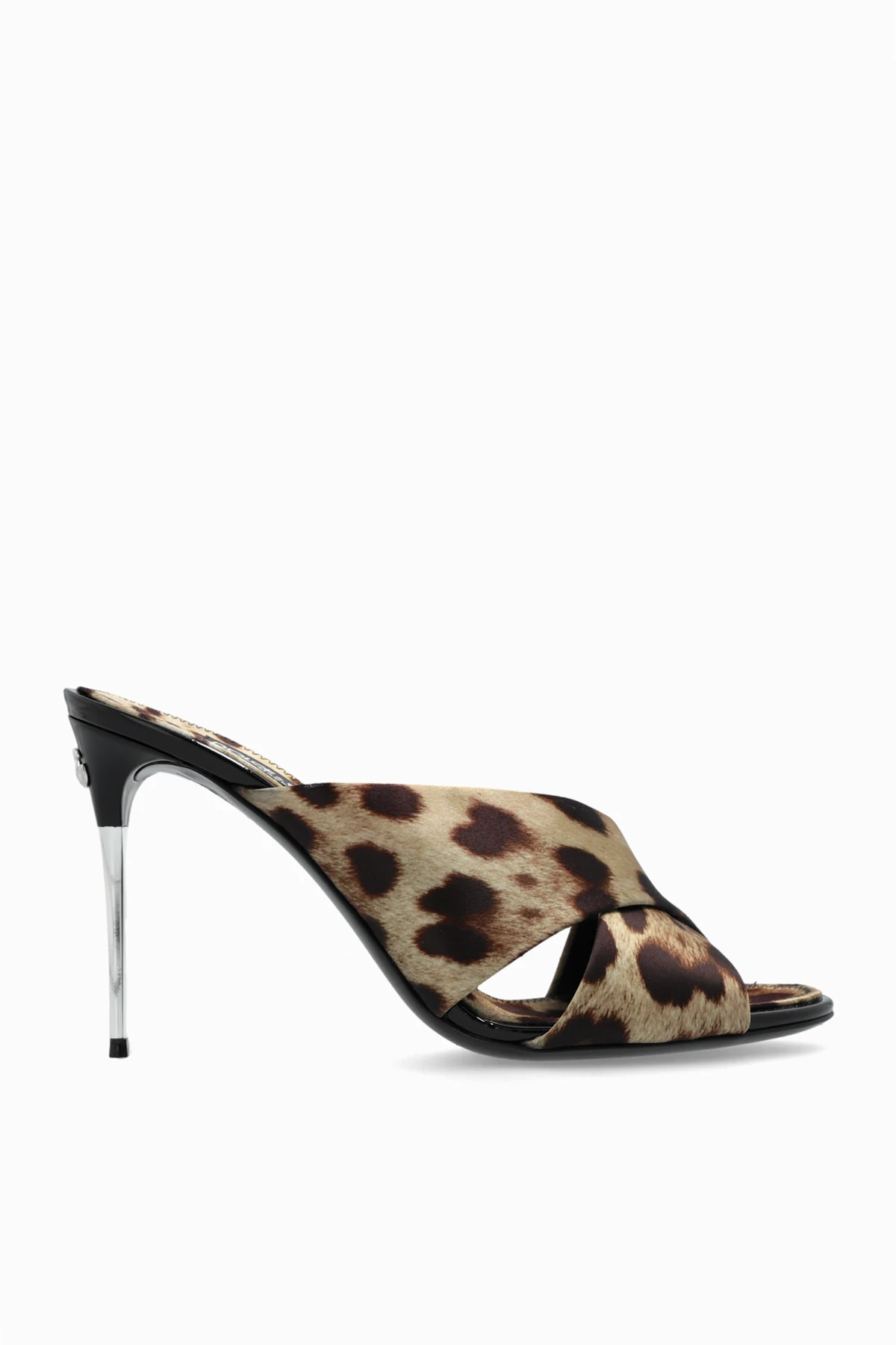 beige Heeled Slippers