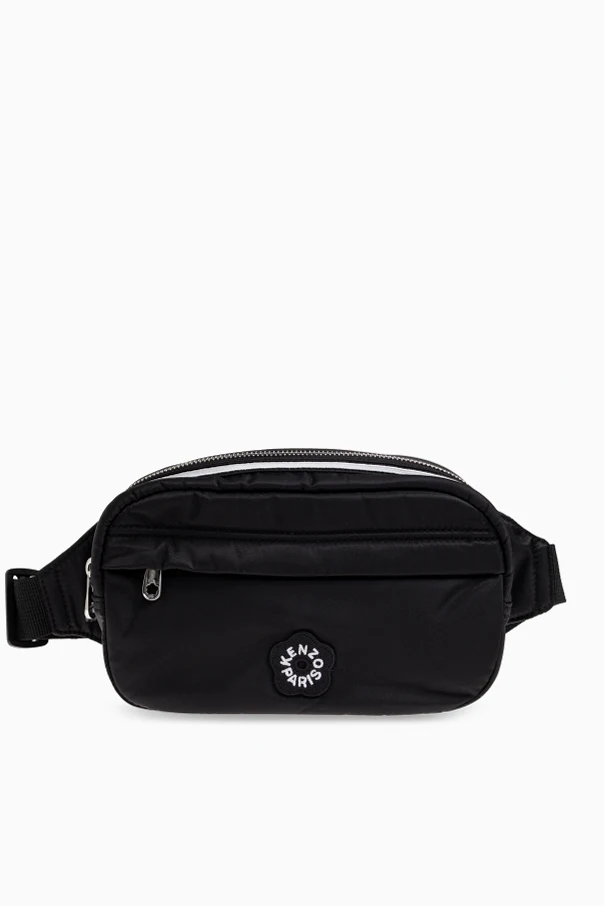 SCHWARZ Gürteltasche mit Logo