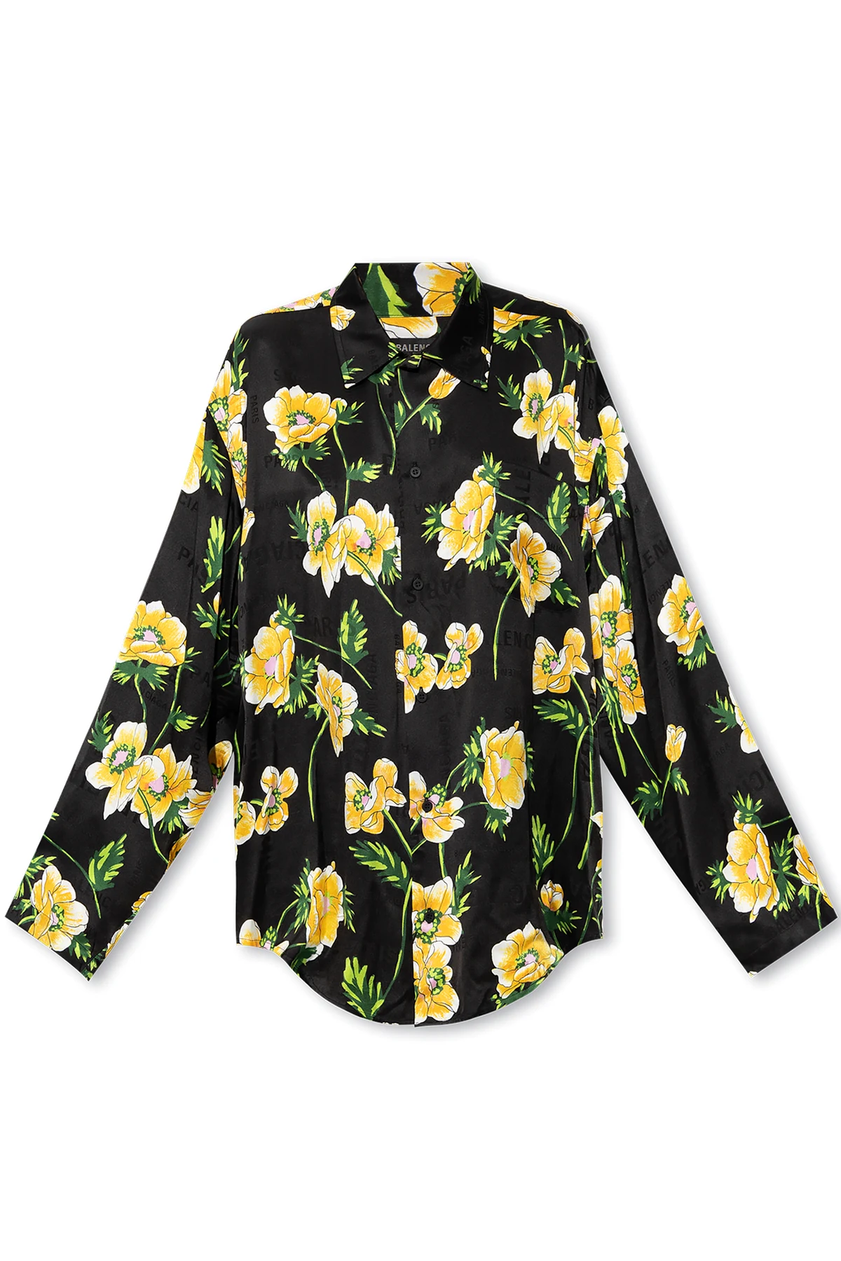 Patterned silk shirt