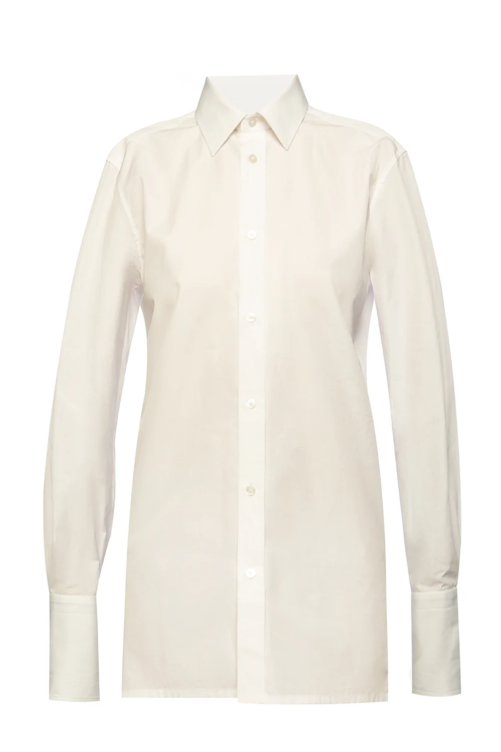 Shirt with decorative buttons