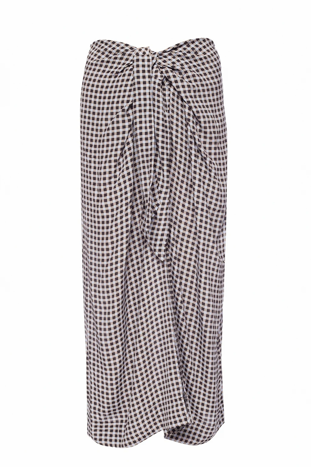 Skirt with tie fastening