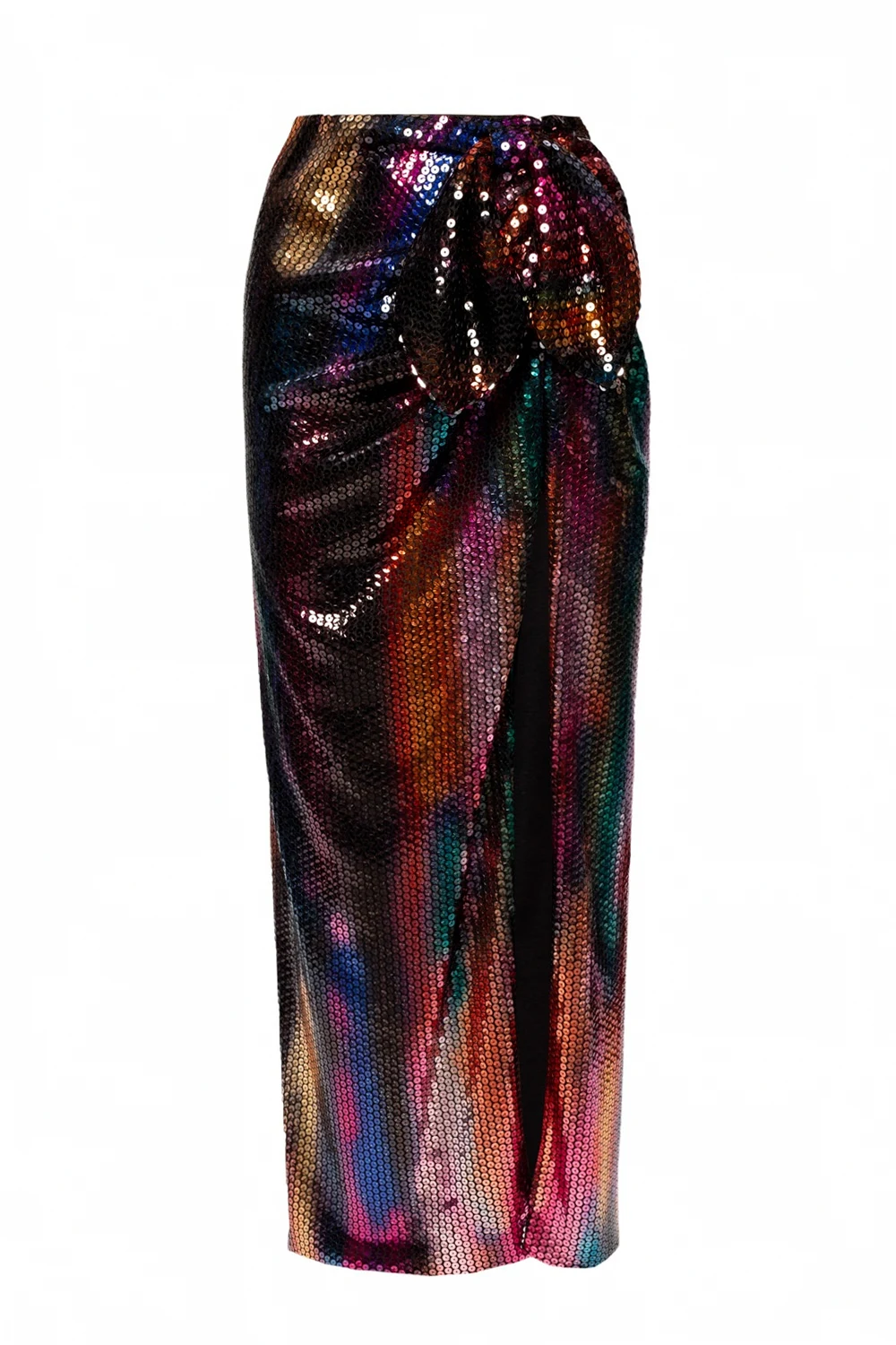 Sequin skirt with bow
