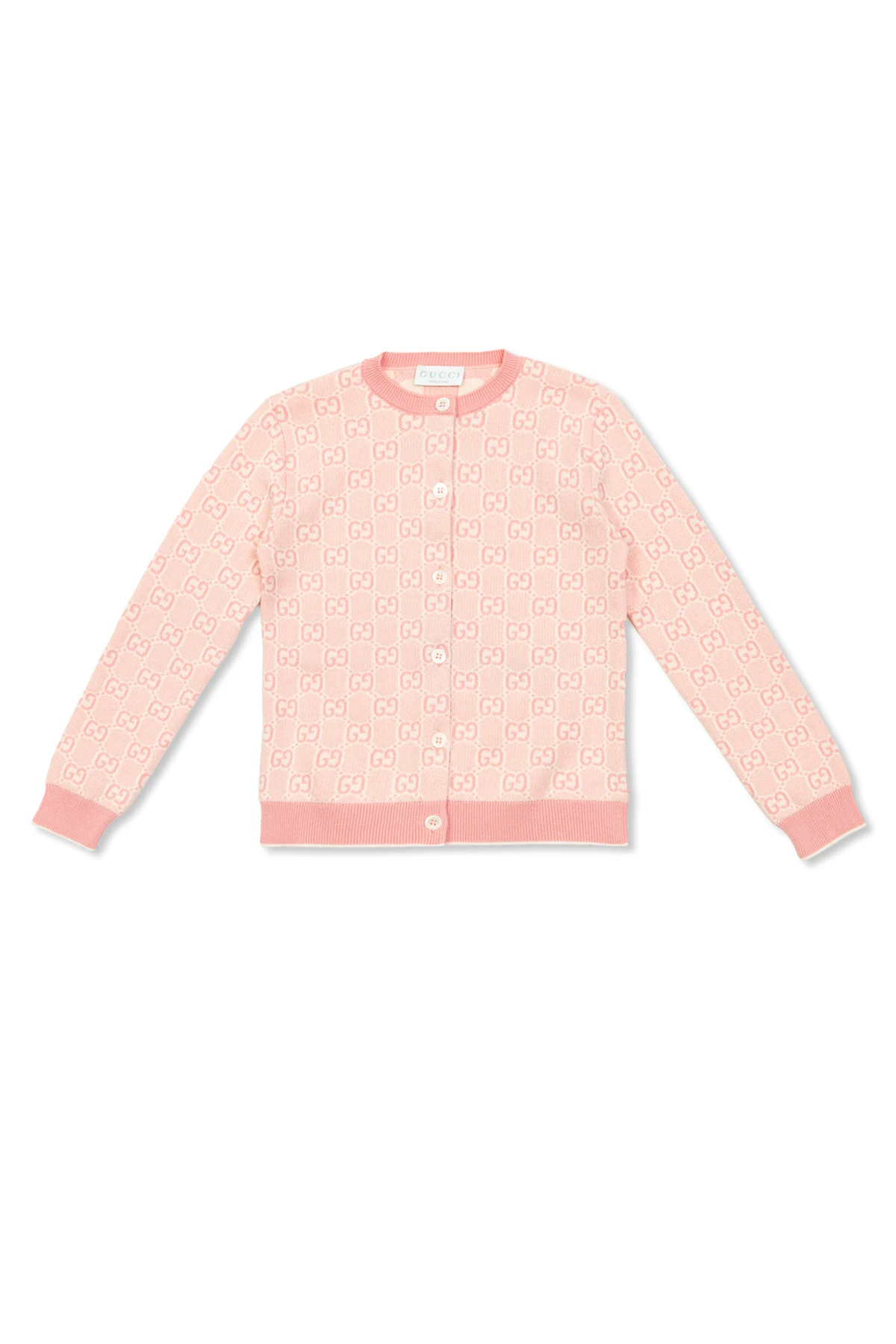 PINK Cardigan with GG pattern