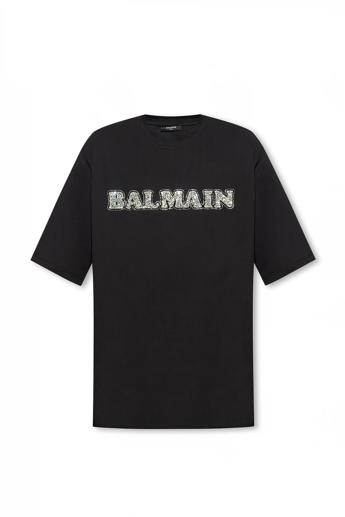 T-shirt with crystal appliqué