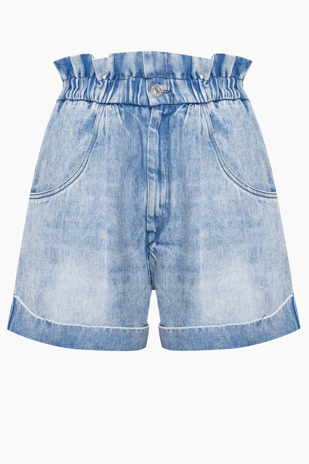 Shorts with turn-up hems