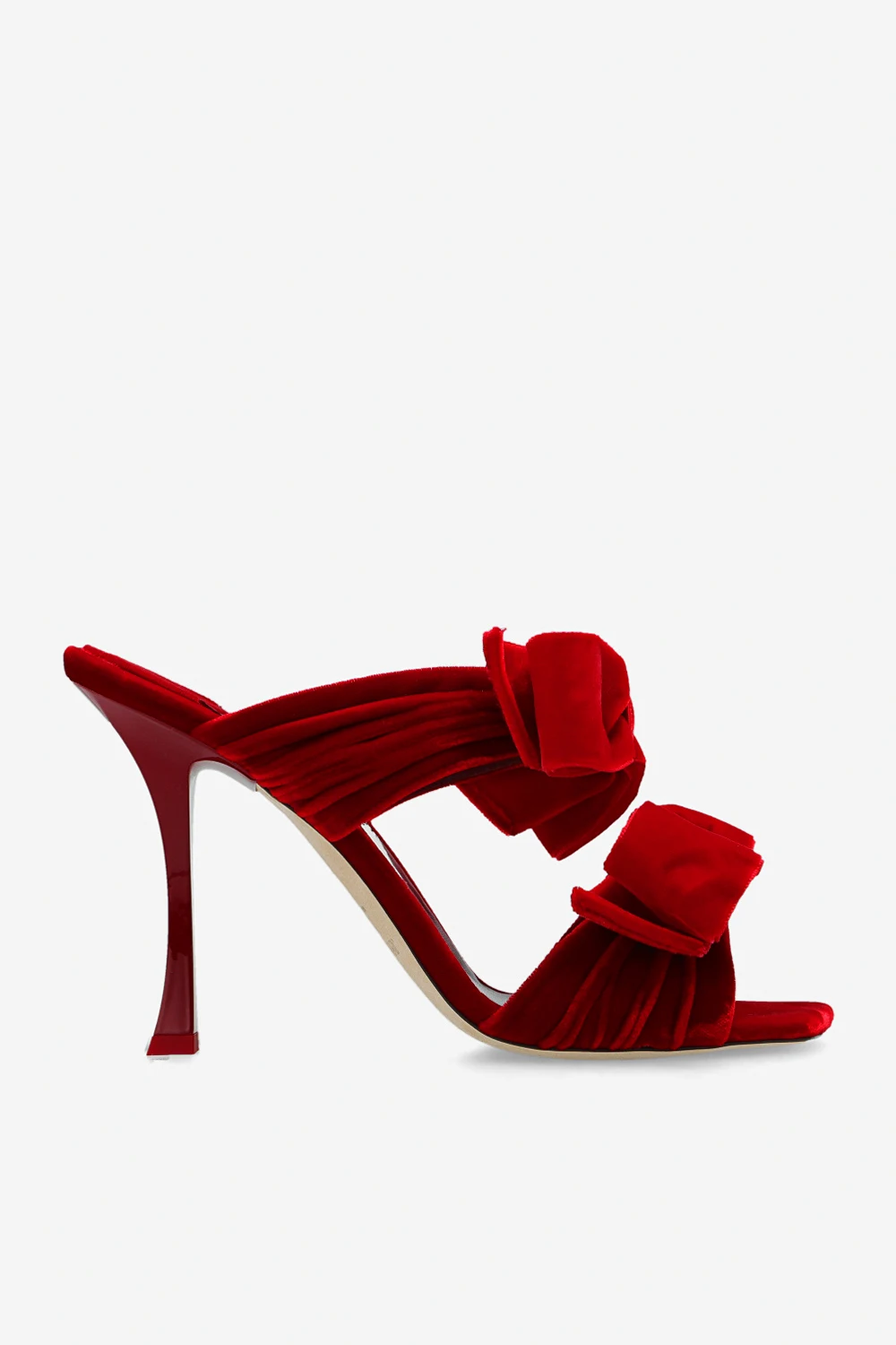 ‘Flaca’ velvet mules