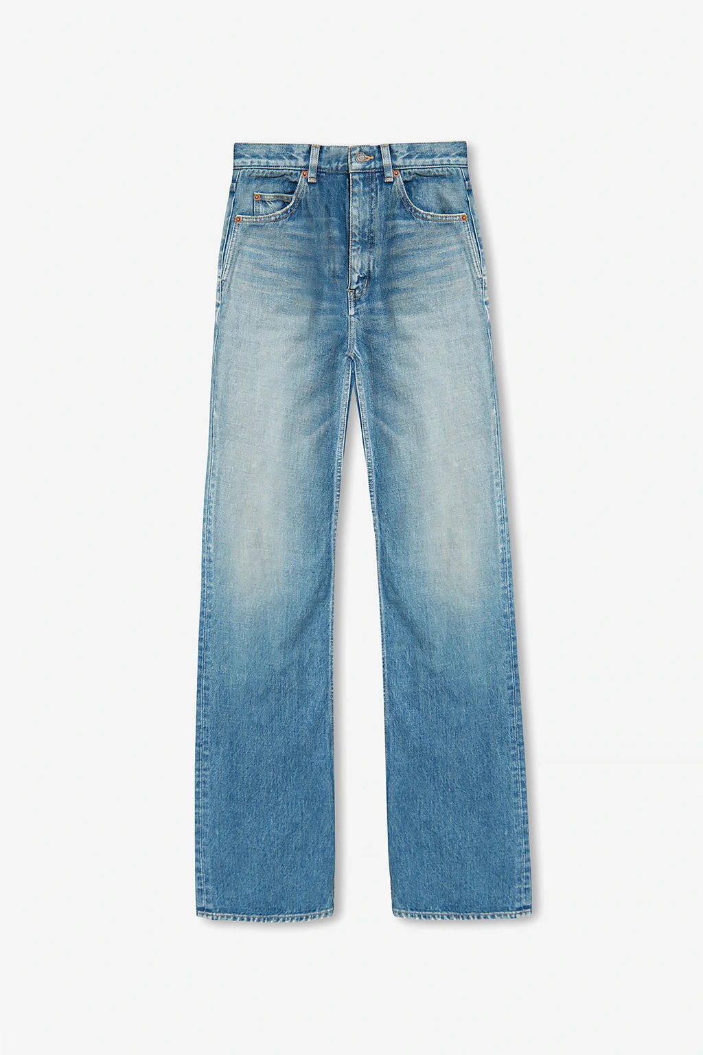 Jeans with straight legs