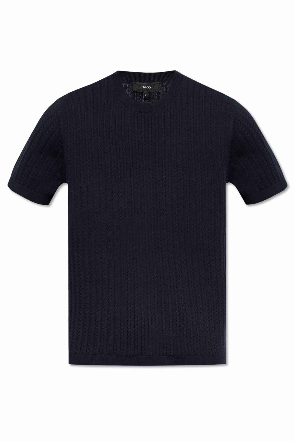 NAVY BLUE Knitted T-shirt