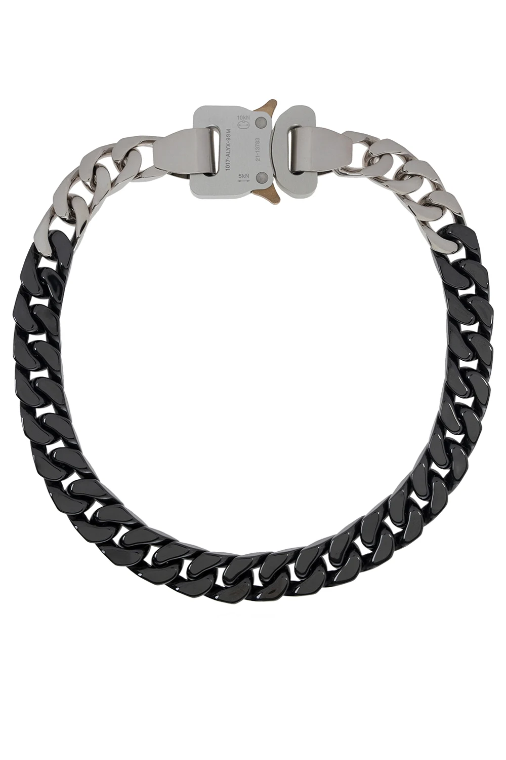 Necklace with rollercoaster buckle