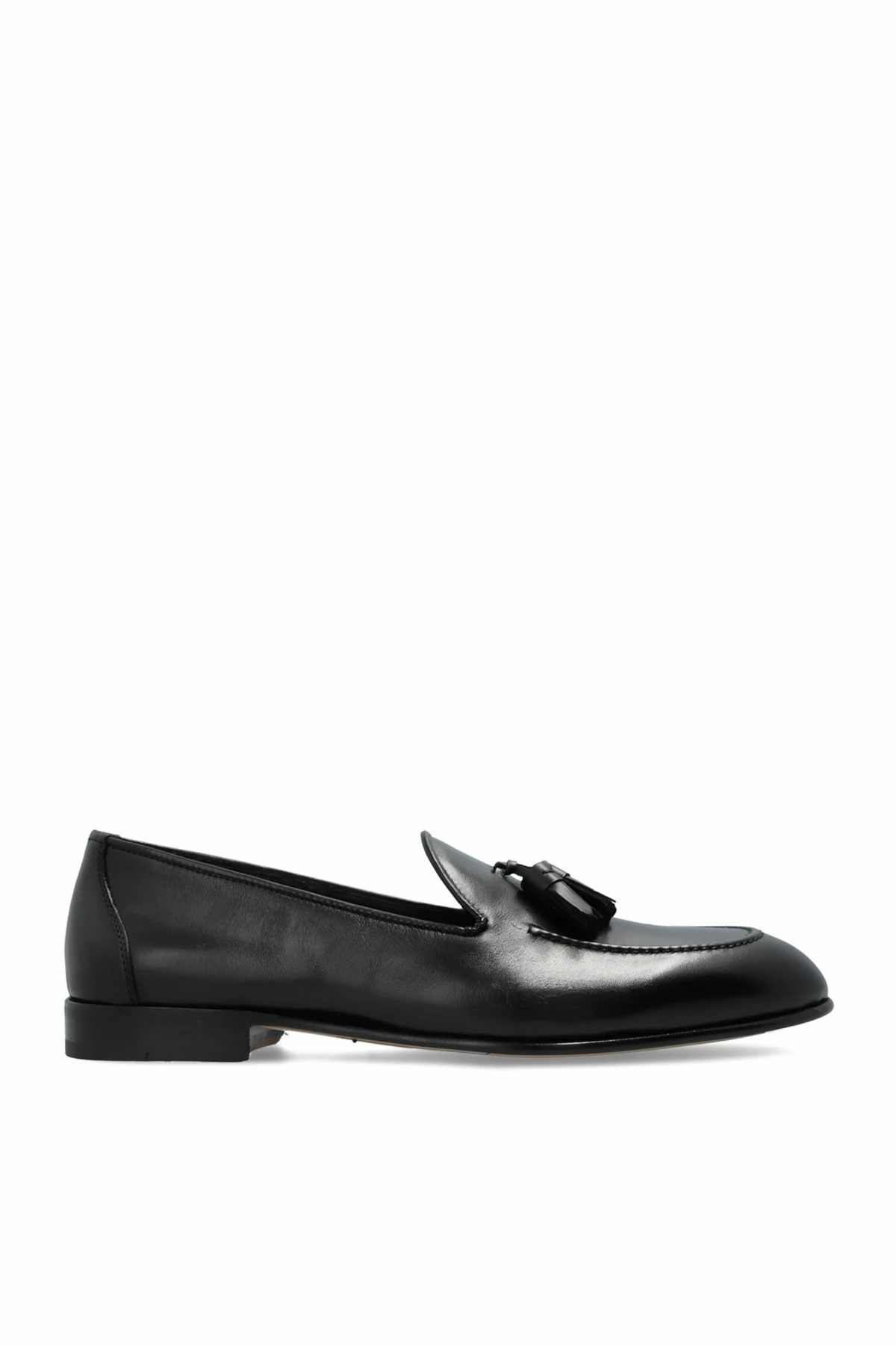 BLACK Leather 'loafers'